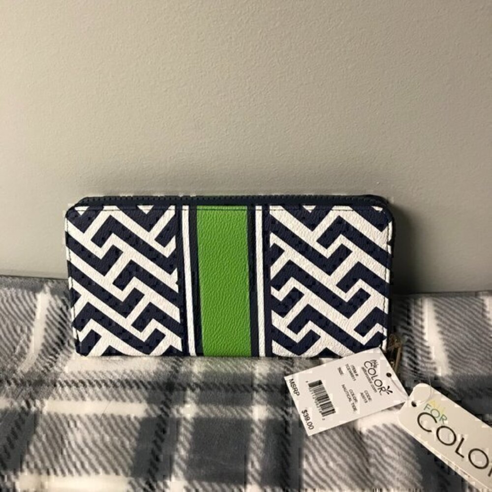 All For Color "Nautical Tide" Everyday Wallet